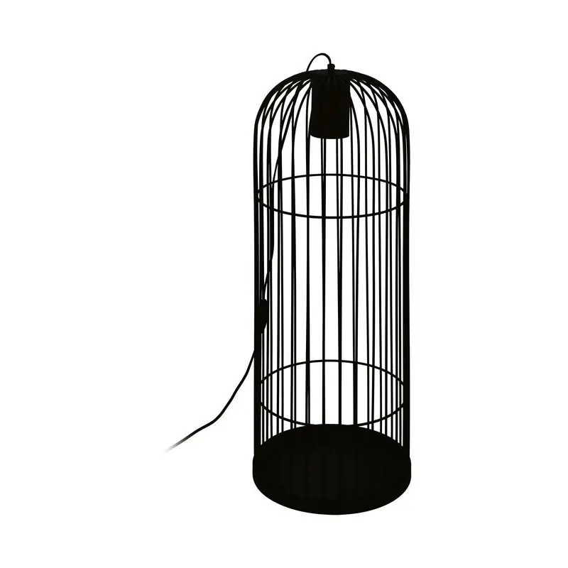 Knallerangebot Schwarze industrielle Stehlampe Stahl, Dunia, mit Schalter