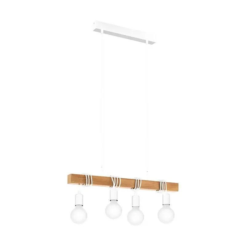 Top-Preis Holz Pendelleuchte Weiß, Anton