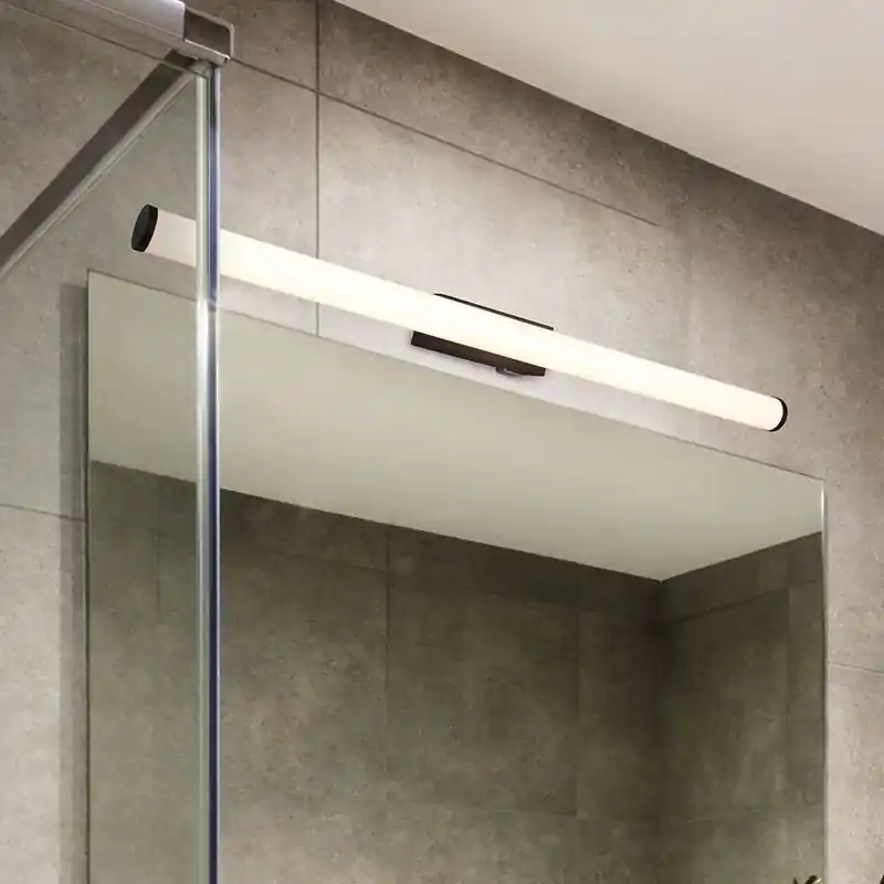 Schwarze Wandleuchte Badezimmer Modern, Staby, 8,6W, 3000K LED, IP44 Preisreduziert