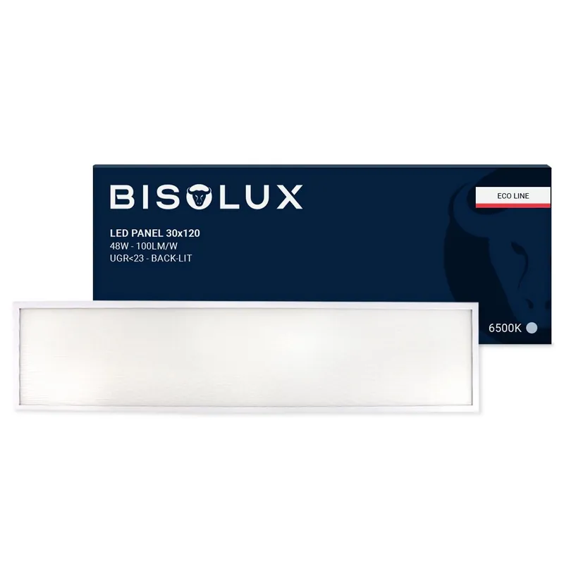 Geprüft LED Panel 120x30 - 38W - 6500K - Back-lit
