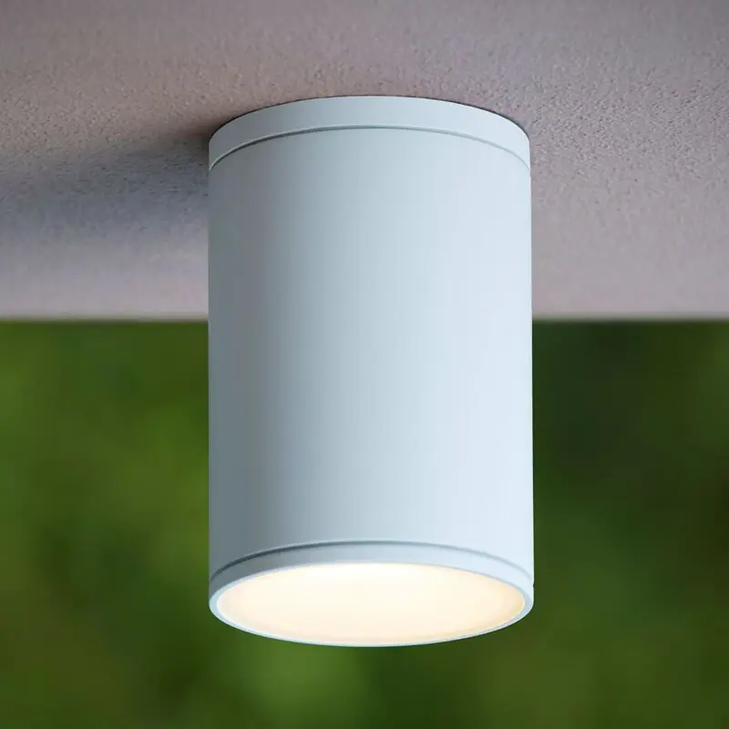 Weiße Außenleuchte Modern, Tubix, IP54 Nur Heute