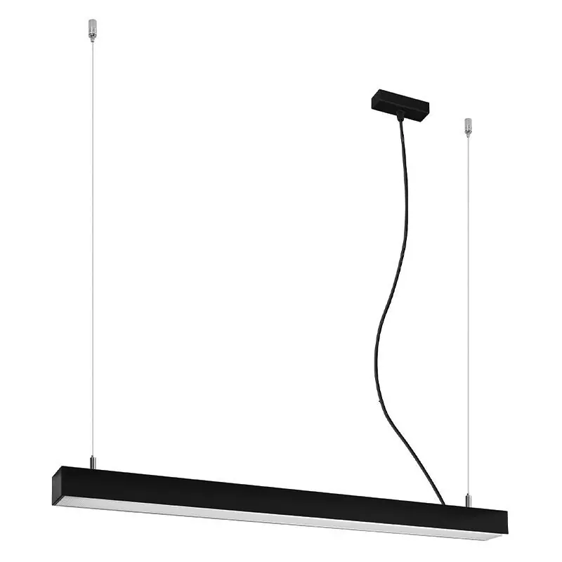 Aluminium Pendelleuchte Schwarz, Mascha, 31W, 3000K LED Echt