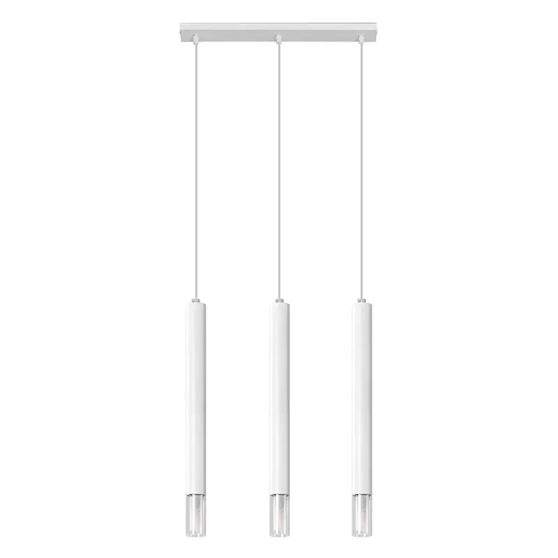 Saisonangebot Glas Pendelleuchte Weiß, Ishani