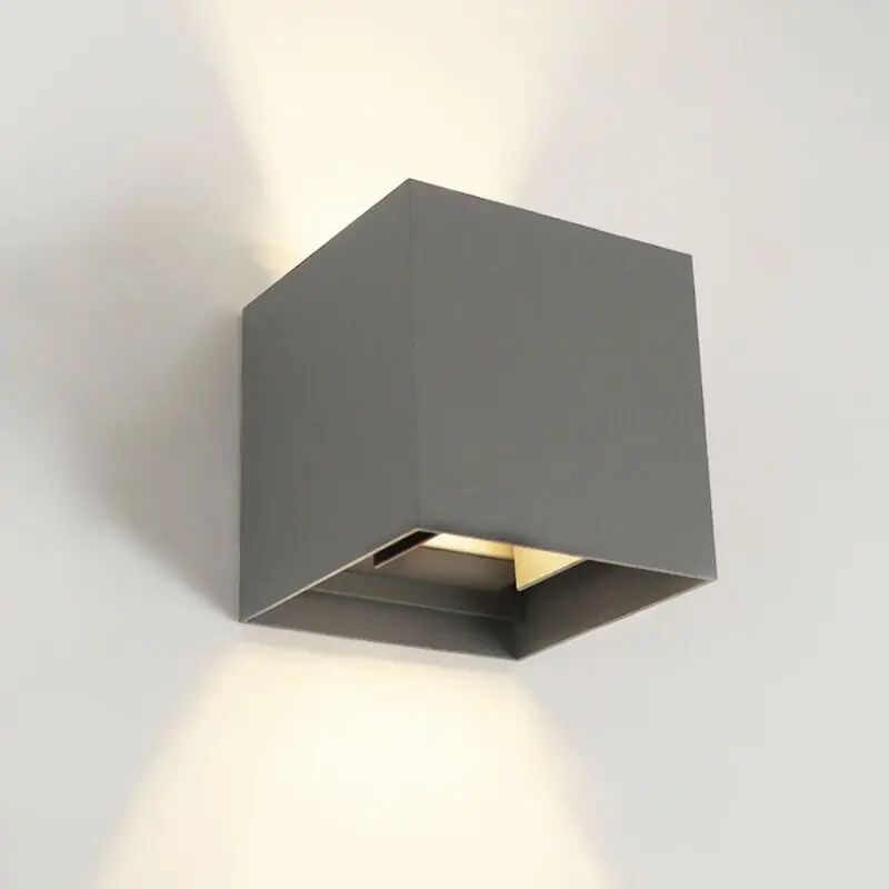 Nur Für Kurze Zeit Moderne Up down Wandleuchte Grau, Dion, 6W, 3000K LED, IP65
