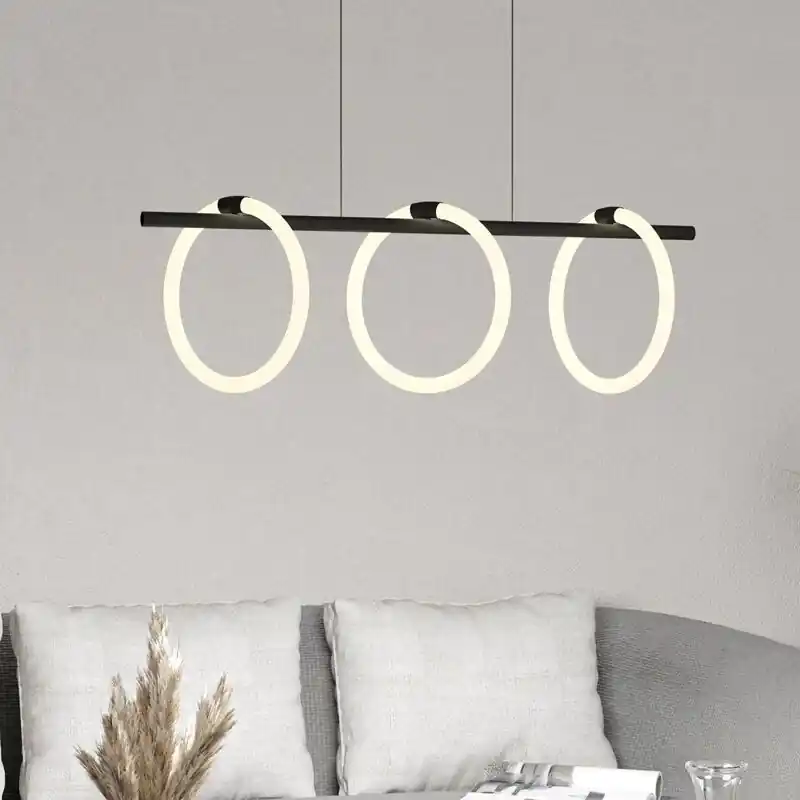 Schwarze moderne Pendelleuchte Aluminium, Thibaut, 9W, 3000K LED Rabatt