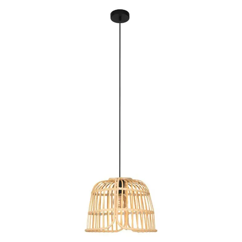 Rattan Pendelleuchte Braun, Sicco Echt