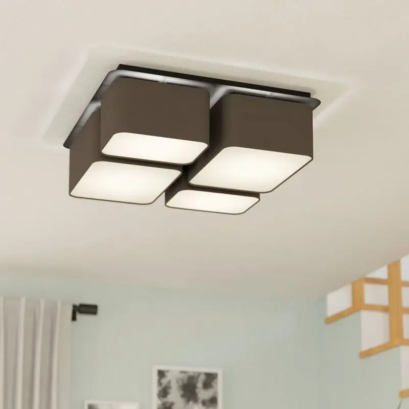 Anthrazit moderne Deckenleuchte Aluminium, Jascha Schnäppchen