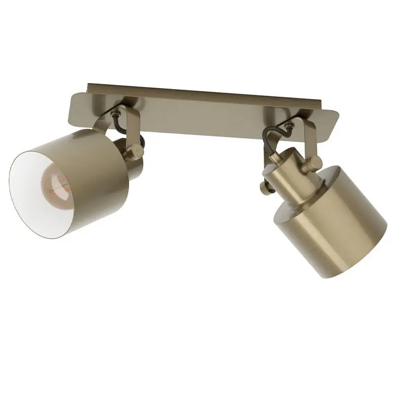 Goldene industrielle Deckenstrahler Aluminium, Kwinten Wochenendangebot