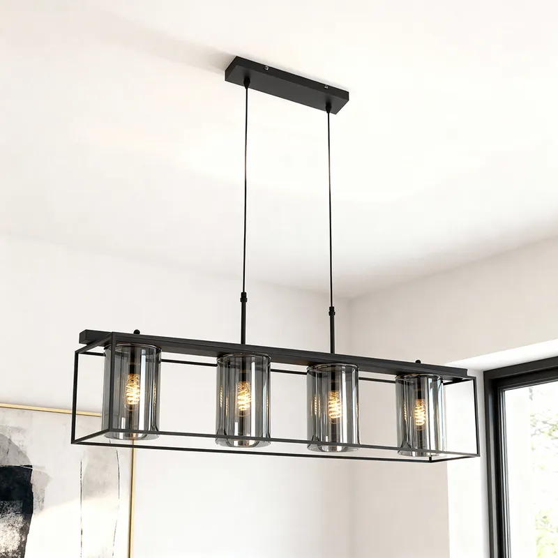 Moderne Pendelleuchte Schwarz, Jessa Schnäppchen