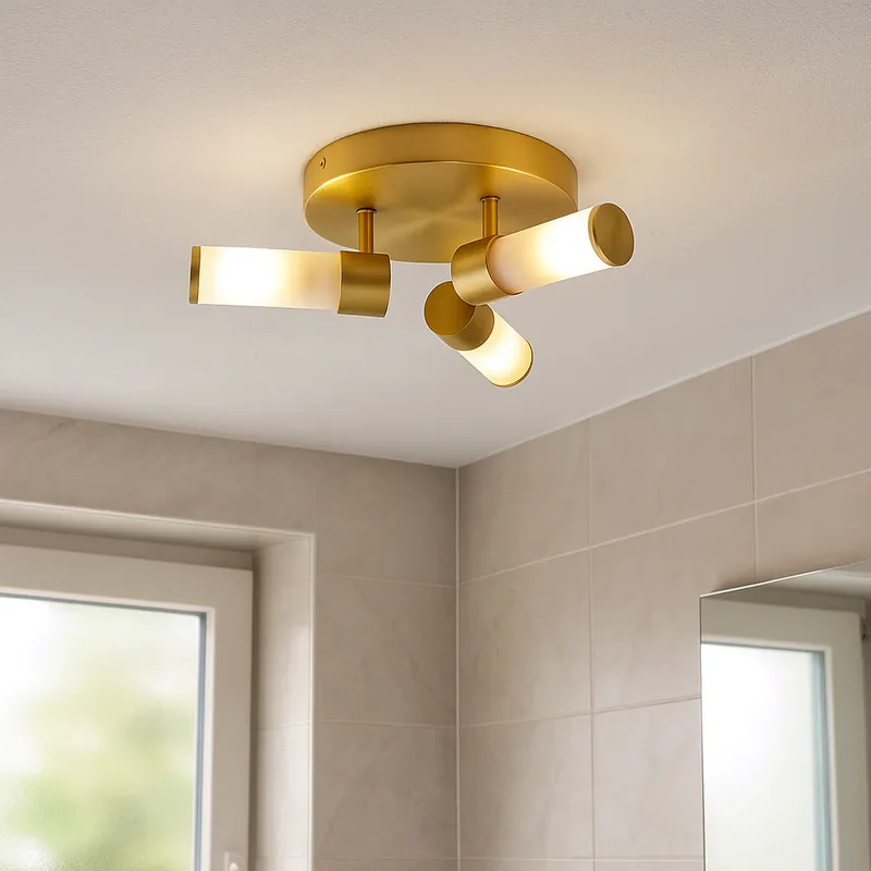 Top-Preis Moderne Badezimmer Deckenleuchte Gold, Callum, IP44