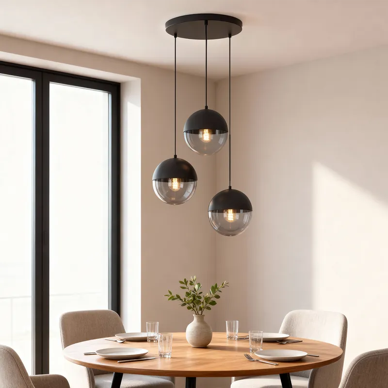 Billig Design Pendelleuchte Grau, Nalini