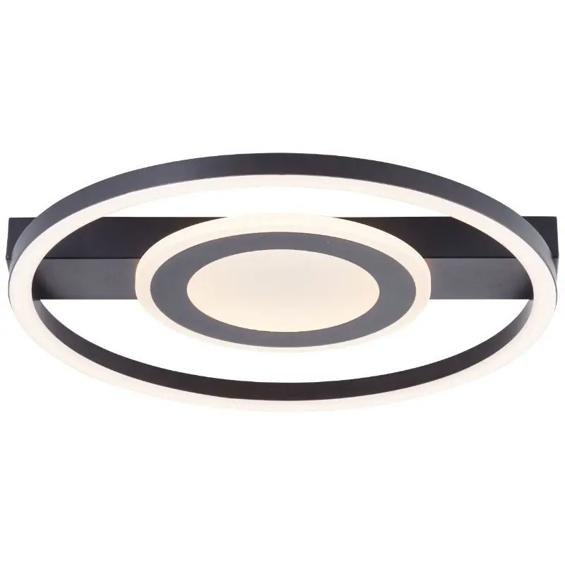 Aktuell Design Deckenlampe Schwarz, Konrad, 20W, 3000K LED