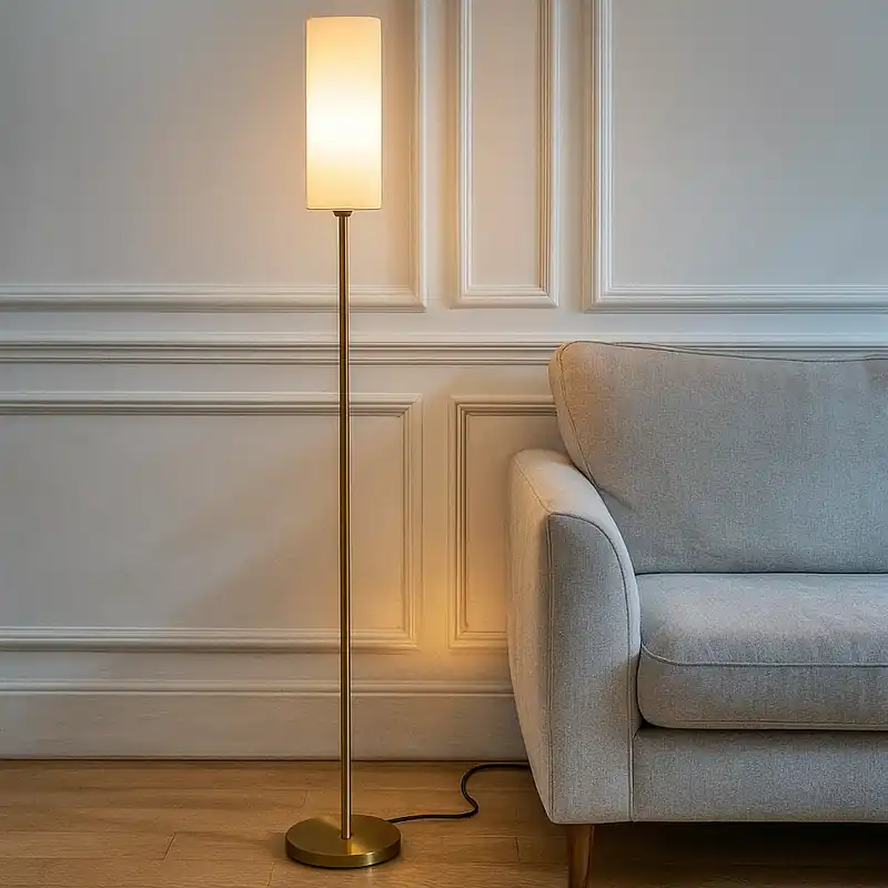 Moderne Stehlampe Weiß, Gaya, mit Schalter Angebot