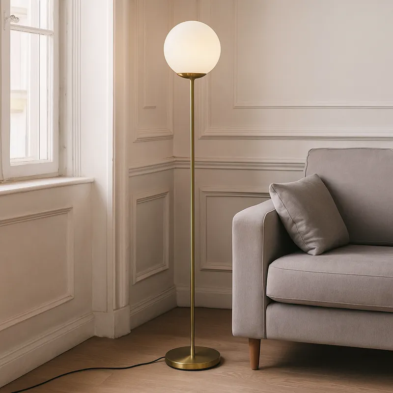 Direktkauf Design Stehlampe Weiß, Dolf, mit Schalter