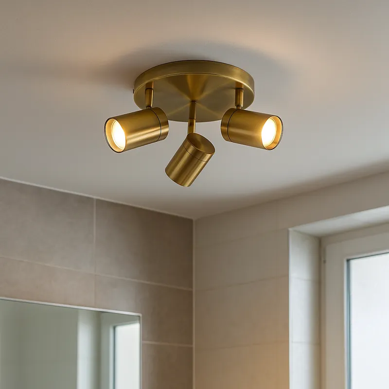 Ausverkauf Moderne Badezimmer Deckenleuchte Messing, Ciara, IP44