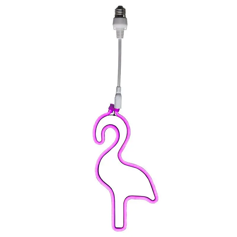 Neu Kunststoff Lichterkette Lampe Rosa, Flamingo, IP44