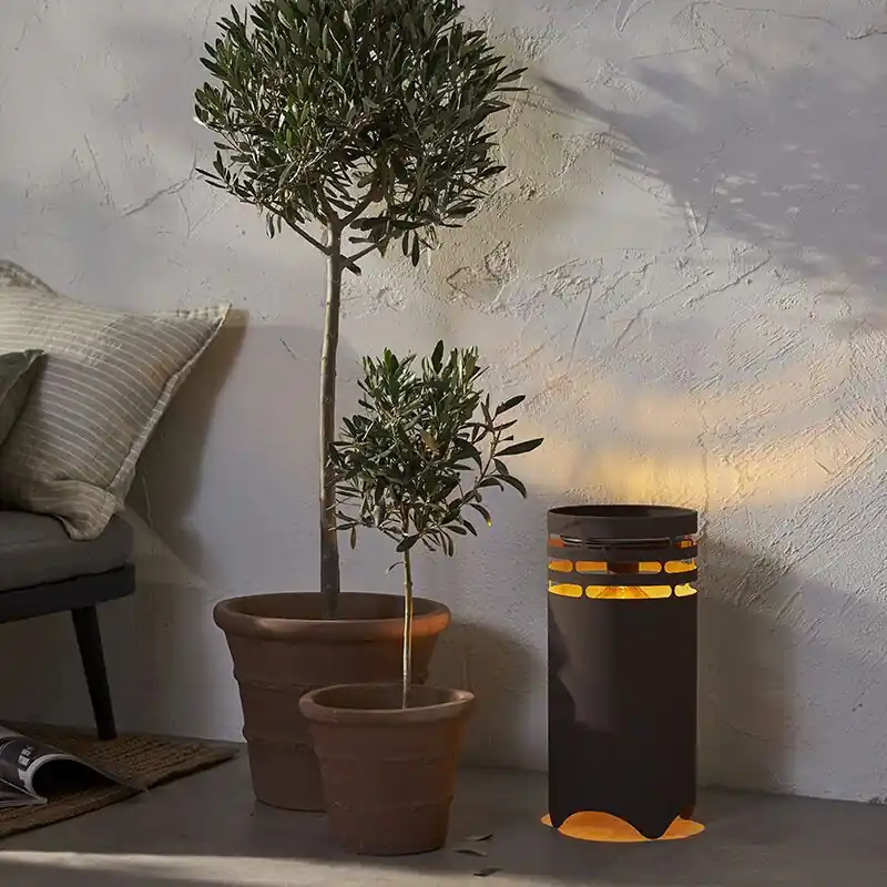 Kunststoff Außen Tischleuchte Braun, Aidan, 0,3W, 3000K LED, IP44 Top-Preis
