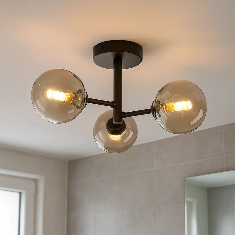 Moderne Badezimmer Deckenleuchte Bernstein, Amer, IP44 Rabatt