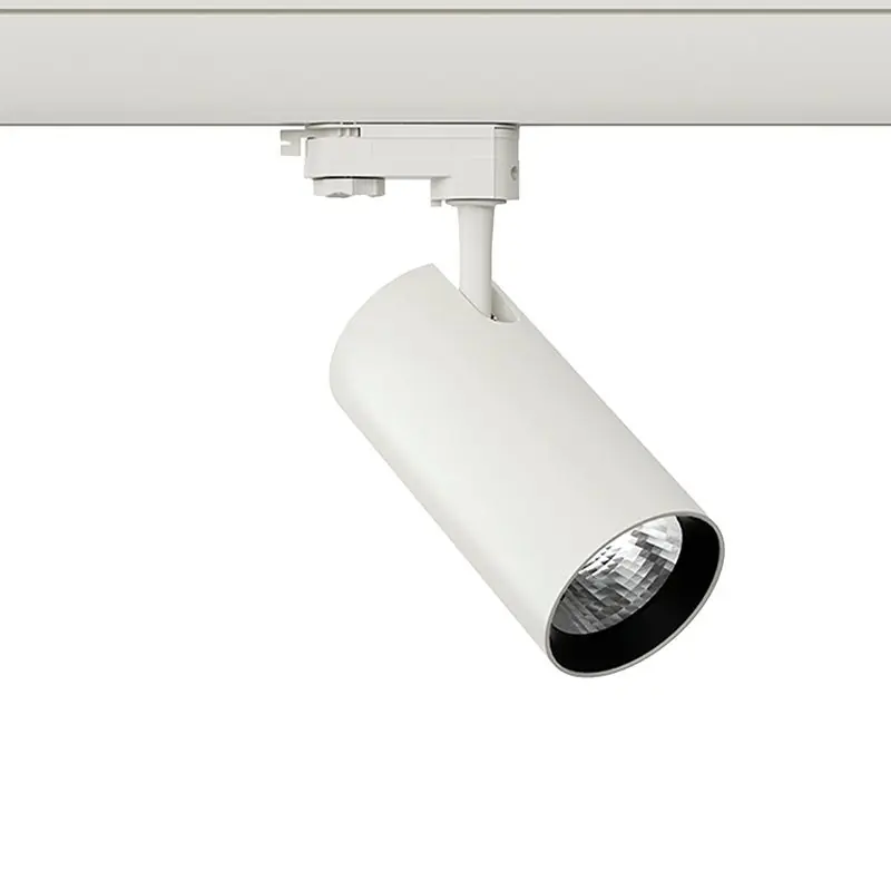 Weißer 3-Phasen-LED-Schienenstrahler Esmiralda, 30W, 4000K, Pro Must-Have