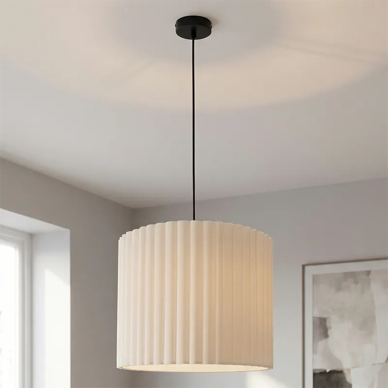 Neu Im Sortiment Moderne Pendelleuchte Beige, Sarita