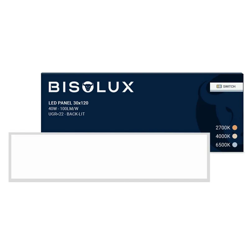 LED-Panel 30x120 - 40W - 2700K/4000K/6500K - UGR<22 - hinterleuchtet Abverkauf