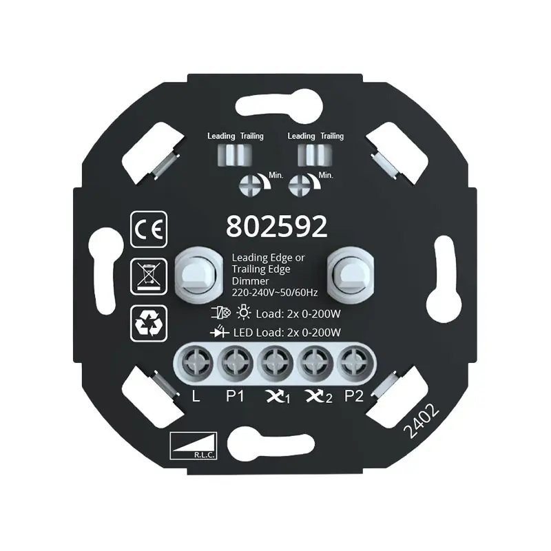Doppelter LED-Dimmer 0-200W Expressversand