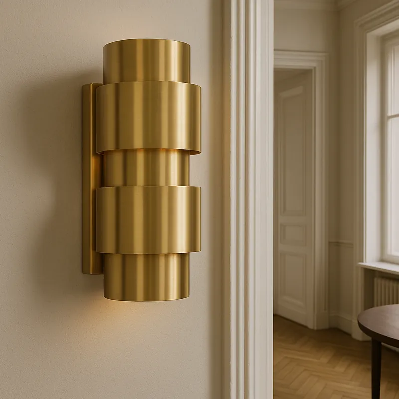 Moderne Wandleuchte Messing, Ludo Must-Have