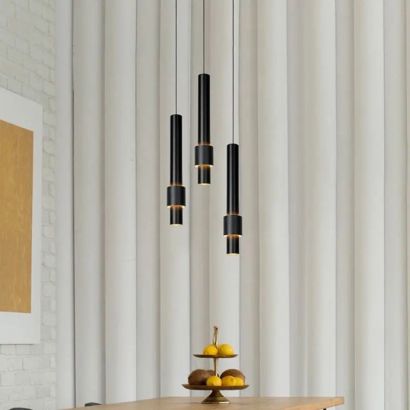 Markenware Schwarze Pendelleuchte Modern, Margary, 4W, 2700K LED