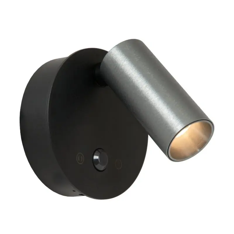 Echt Graue aufladbare Wandleuchte Modern, Toni, 2W, 2700-4000K, mit Touch-Dimmer