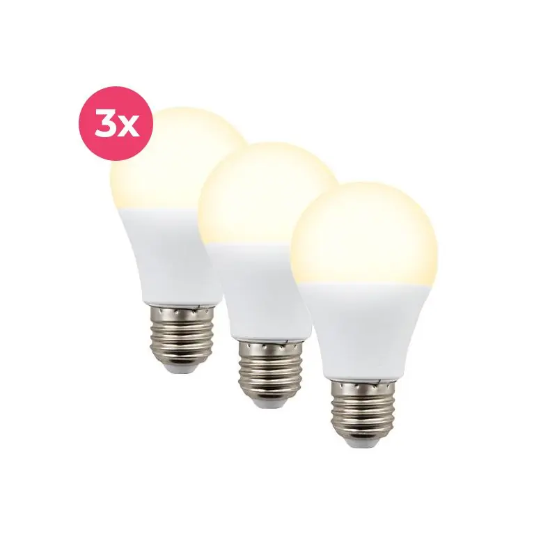 Sonderaktion E27 LED-Lampe 3er-Pack, A60, 4,9W, 2700K