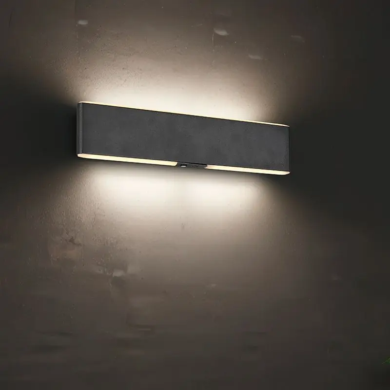 Knallerangebot Schwarze Up down Wandleuchte Modern, Zwier, 3W, warm- bis kaltweiß einstellbare LED, mit Schalter