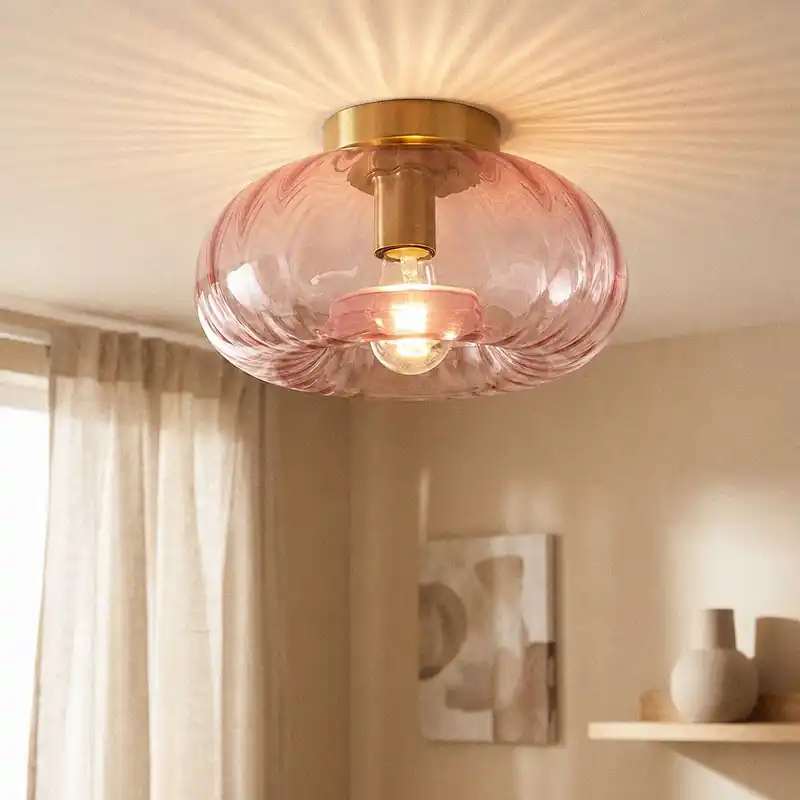 Retro Deckenleuchte Rosa, Diane Preis Gesenkt