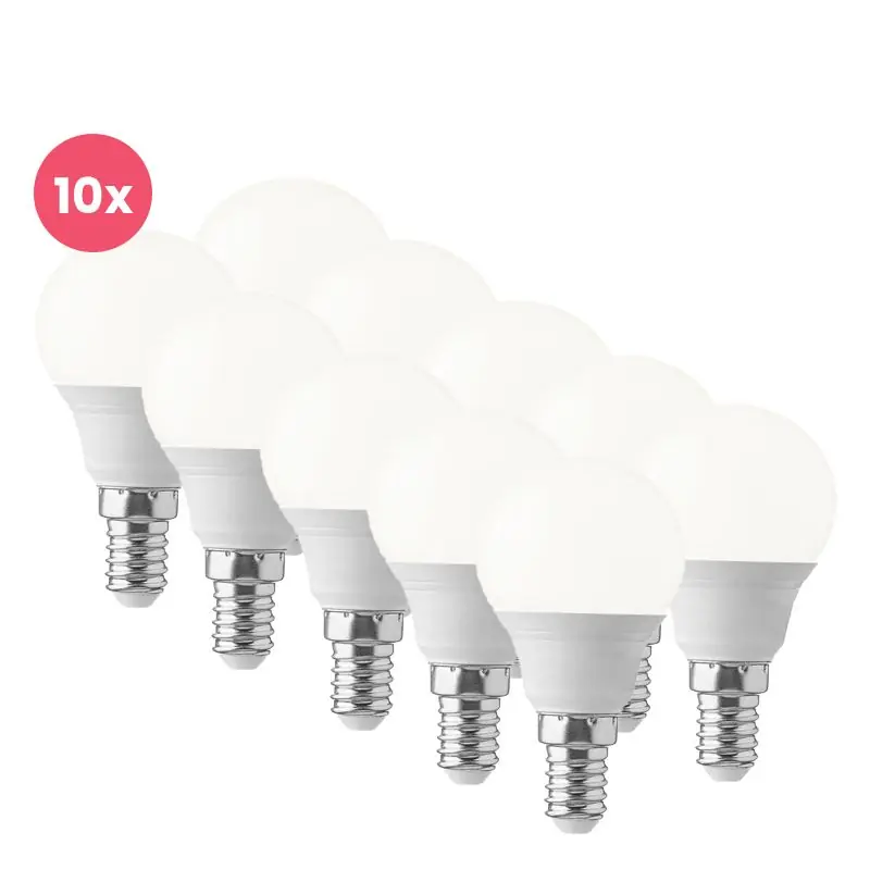 10er E14 LED-Lampe Lasco, P45, 3W, 3000K Saisonangebot