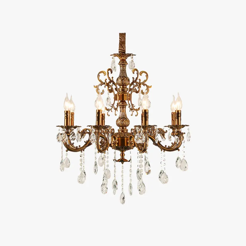 Zertifiziert Silva Modern Design n LED Kronleuchter Kristall Luxus Golden Bronze Wohn/Esszimmer/Schlafzimmer 6 Flammen