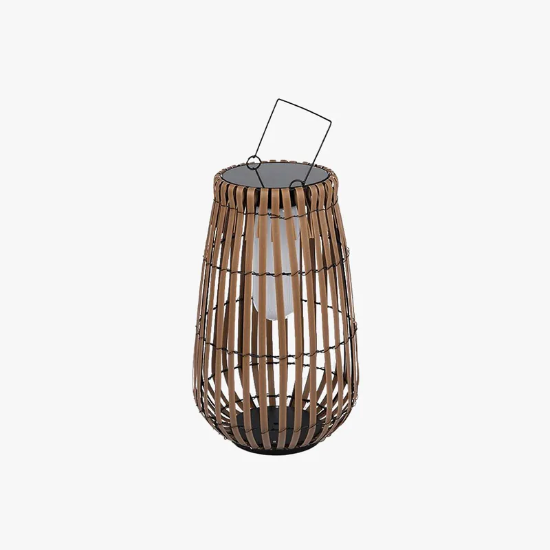 Versand Am Gleichen Tag Muto Modern LED Stehlampe Außen Schwarz Garten/Terrasse Bambus 27cm