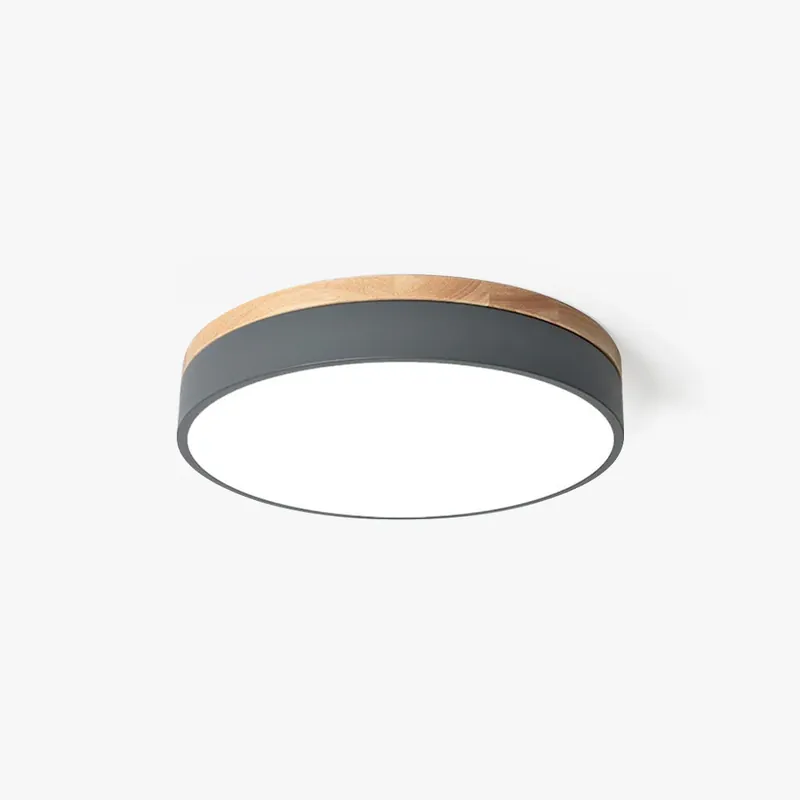 Sofort Bestellen Aria Modern LED Deckenleuchte Rund, Weiß/Gelb/Grün/Grau, Schlafzimmer, Metall Holz