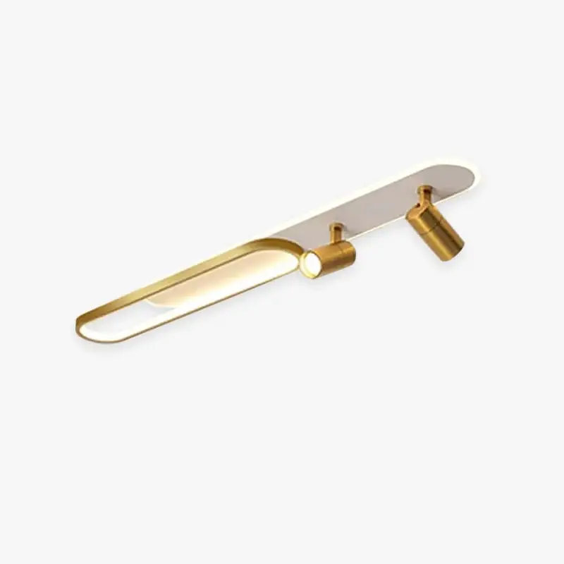 Direktkauf Aim Linear LED Deckenleuchte Schwarz/Gold Wohnzimmer Modern 60CM