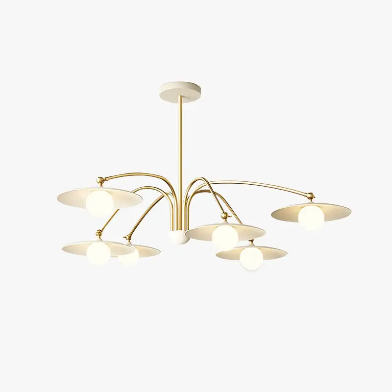 Nur Für Kurze Zeit Cairns Modern LED Pendelleuchte Kegel Kugel Wohnzimmer, Gold, Metall Glas 3KOPF