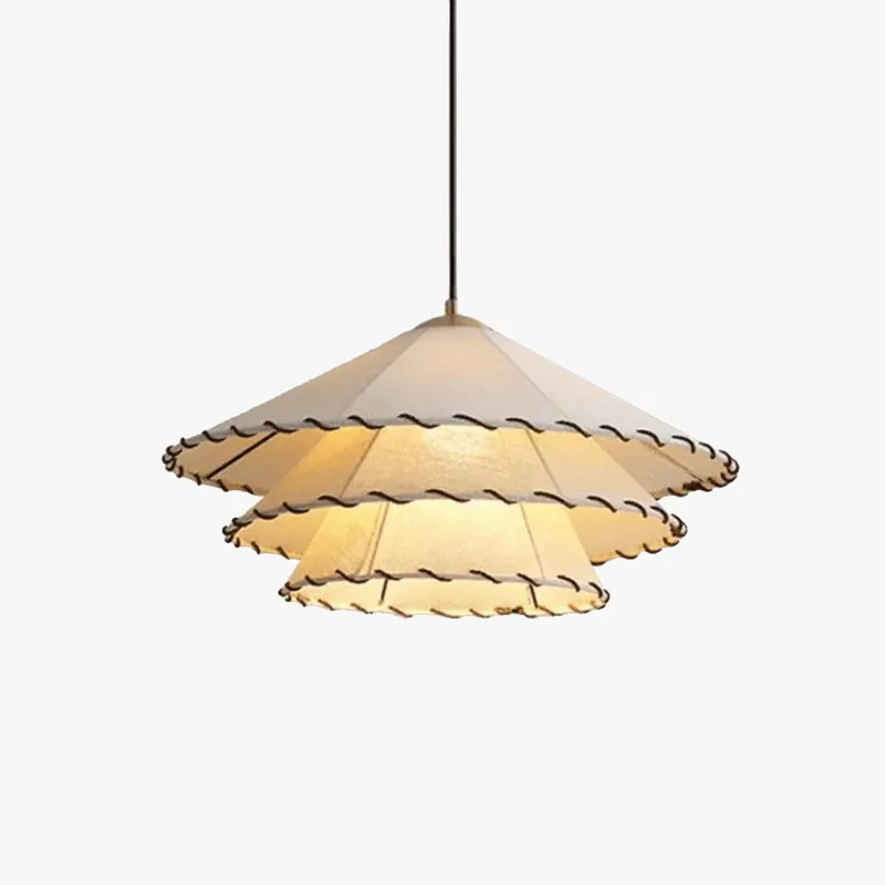 Ritta Dekorativ LED Pendelleuchte Gelb Stoff Schlafzimmer D 40*H 20 cm Günstig