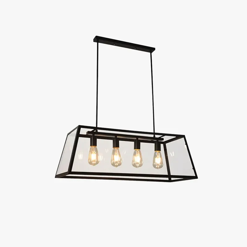 Epoch Industrial LED Modern Pendelleuchte Schwarz/Glas/Metall für Küche/Schlafzimmer/Wohnzimmer Rabatt