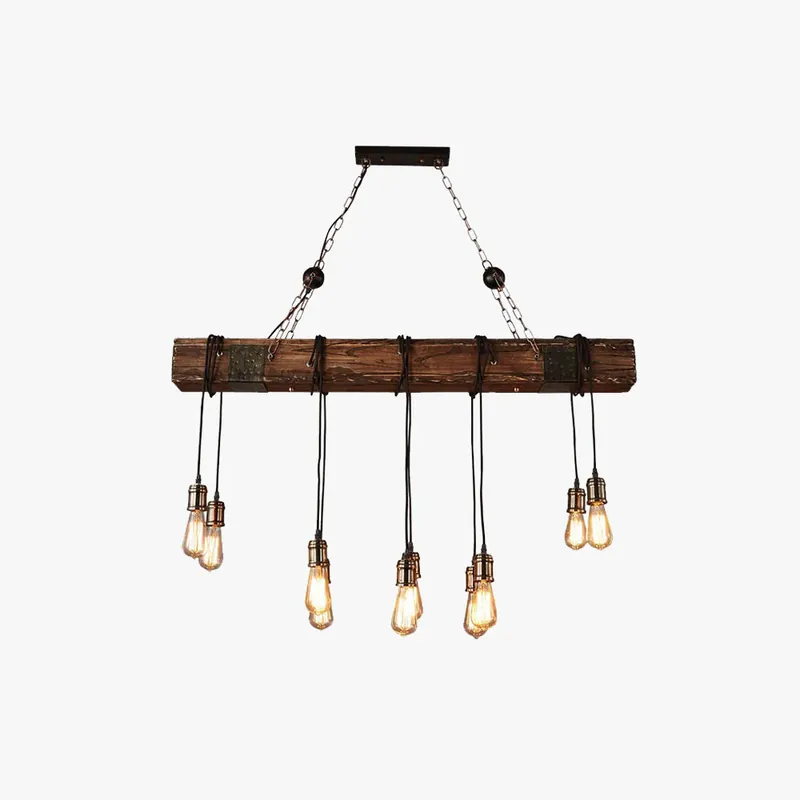 Echt Silva Retro Pendelleuchte Holz Wohn/Schlaf/Esszimmer Esstisch