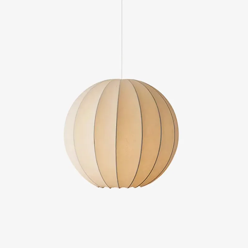 Solarce Skandinavische Seiden Pendelleuchte ∅ 30cm x H 30cm Beliebt