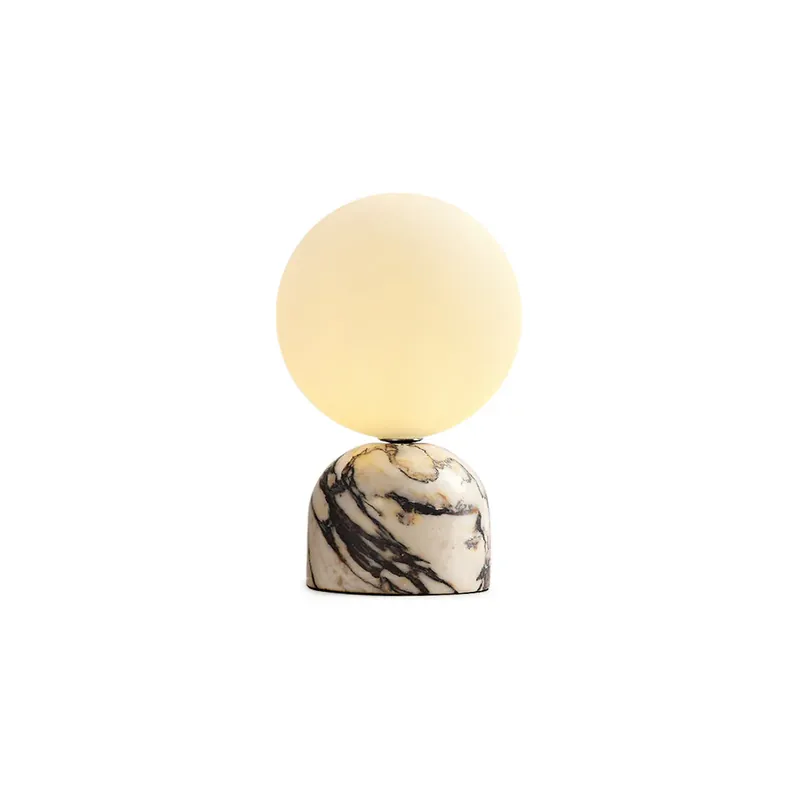 Aalia Minimalistische Marmor-Tischlampe Sale