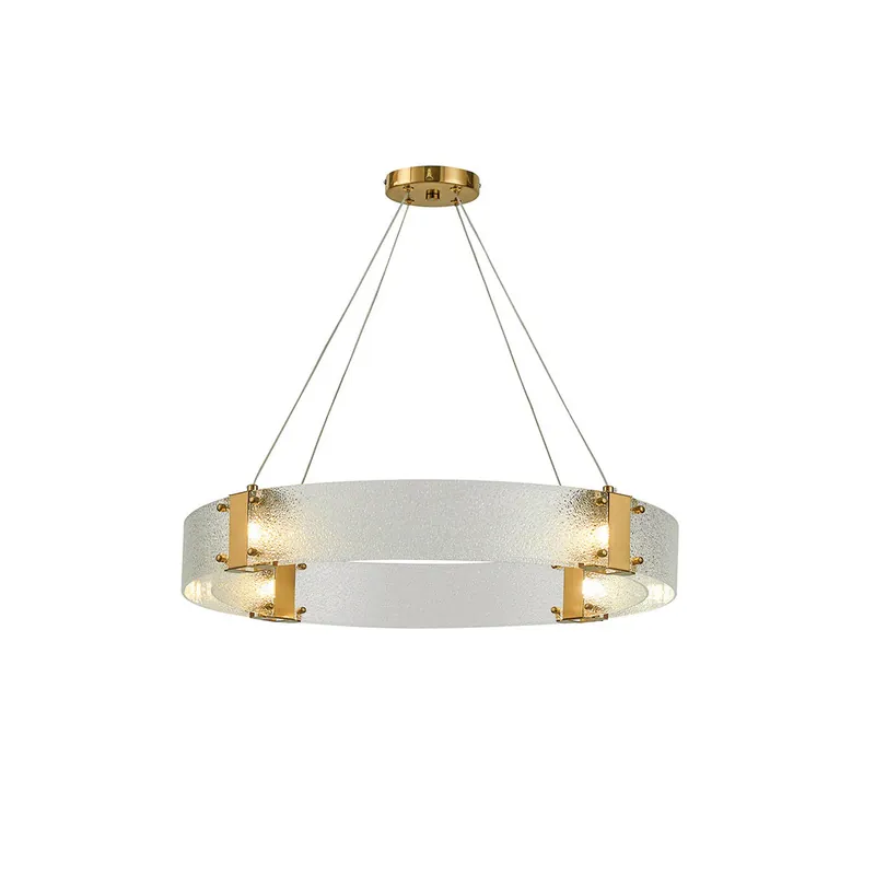 Parallel Eleganter Ring-Glas-Kronleuchter ∅ 40cm x H 10cm Ausverkauf