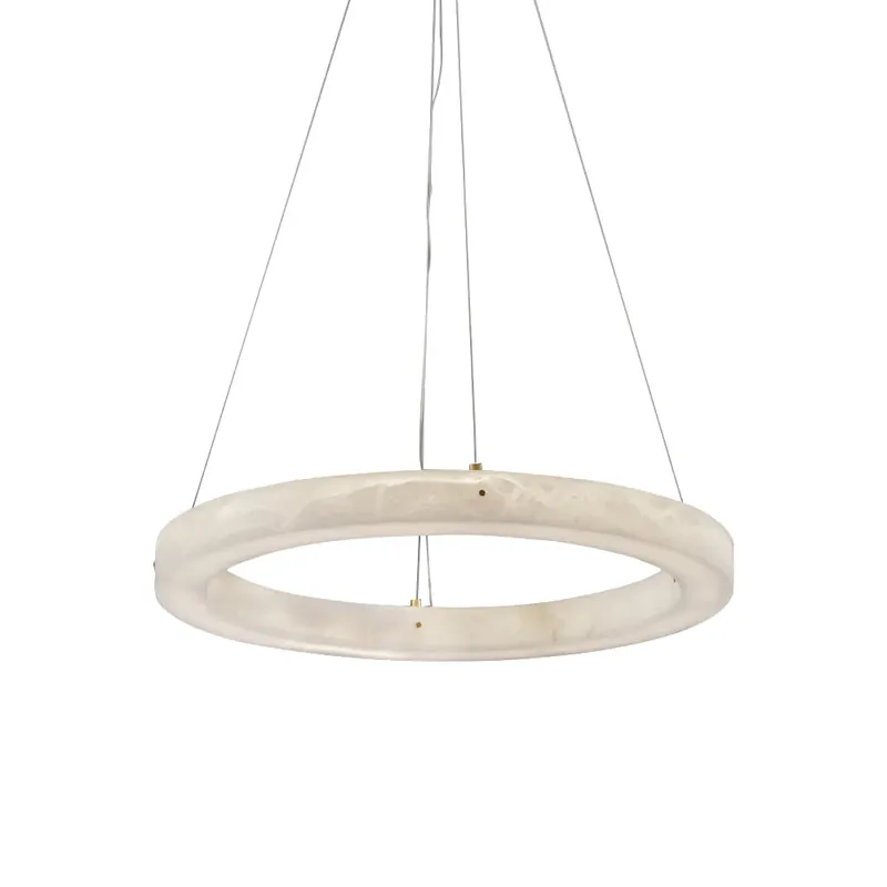 Markenware Plotuvyn Postmodern Luxus Ring Alabaster Kronleuchter D 40cm x H 150cm