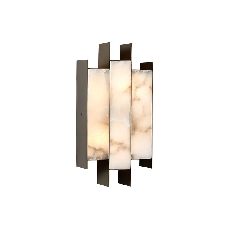 Sonderangebot Vavynor Messing Alabaster Wandleuchte