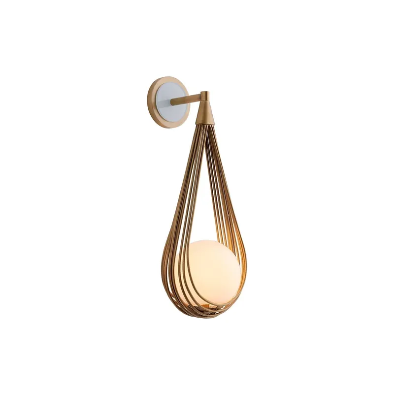 Zemirir Wandleuchte aus Messing und Glas Kracherpreis