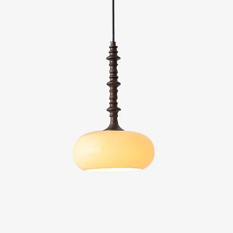Neu Pendelleuchte Weißer Glasschirm Gedreht Vintage Modell A
