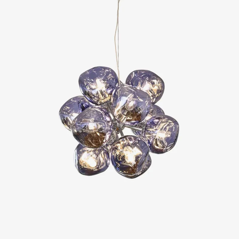 Markenware Esola Pendelleuchte Modern Glas Künstlerisch Ø 60 cm x H 150 cm