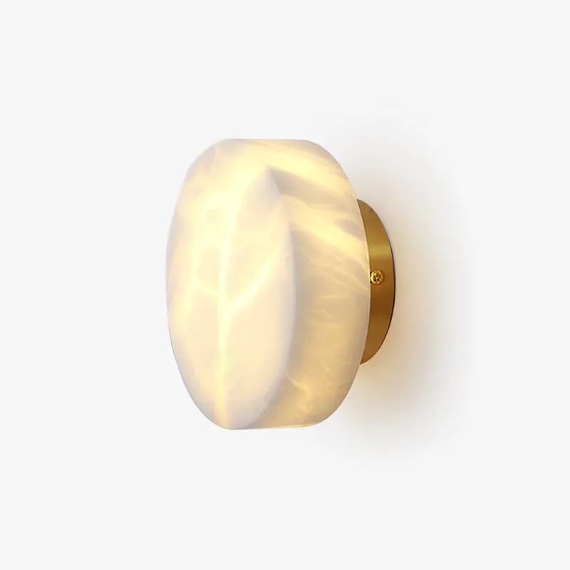Markenware Olzorira Alabaster Wandleuchte D15cm